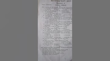 #10thstdsocialscience second revision exam question paper 2023