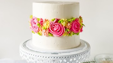 How to Make a Spring Flower Fault Line Cake