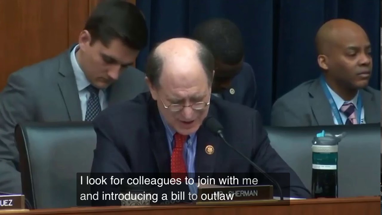 Demonrat Brad Sherman Law To Ban Bitcoin Youtube