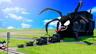 Flatbed Trailer Cars Transportation With Slide Color - Car Vs Speed Bump Vs Deep Water - Beamng