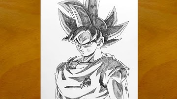 How to Draw Goku Ultra Instinct || Dragon Ball Drawing Tutorial || Easy Anime Art