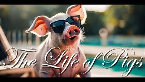 The Life of Pigs - AI generated in Blender