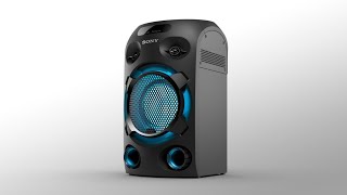 MHC-V02 | Liven up your parties with the High-Power Audio System with BLUETOOTH® technology MHC-V02 | Liven up your parties with the High-Power Audio System with BLUETOOTH® technology