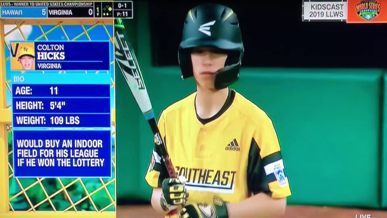 Colten Hicks RBI Triple - 2019 LLWS - Hawai'i vs Virginia