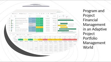 Program and Project Financial Management in an Adaptive Project Portfolio Management World