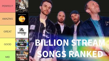 I RANKED ALL COLDPLAY MOST POPULAR SONGS