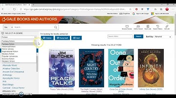 Gale Books and Authors Tutorial