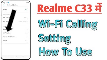Realme C33 Phone Me Wi Fi Calling Setting Kaise Kare | how to use Wi-Fi calling In Realme C33 ..