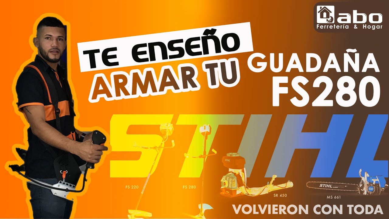 Cómo armar una guadaña STIHL en casa - YouTube