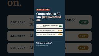 Connecticut's AI Law Just Switched On. Is Your Company Ready  #aigovernance  #responsibleai #airisk