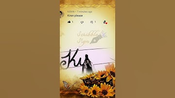 Kiran Name Writing (Special Requested VIDEO) #namewriting  #cursivewriting #scribblesign #name #pen