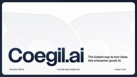 Coegil AI Pitch - Enterprise Grade AI for Vibe Coders 🚀