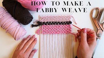 HOW TO MAKE A TABBY WEAVE | Basic Plain Weaving Stitch | Beginner Tutorial | Didsbury Art Studio