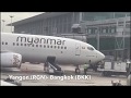 Myanmar National Airlines UB001,Boeing737-800,XY-ALG ,RGN-SIN