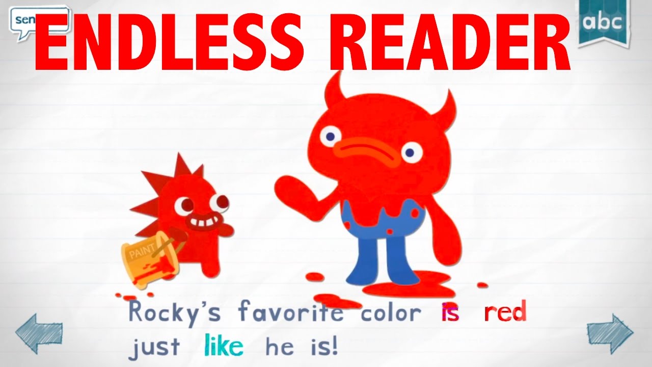 Play Learn Endless Reader The Word Red Endless Alphabet Youtube
