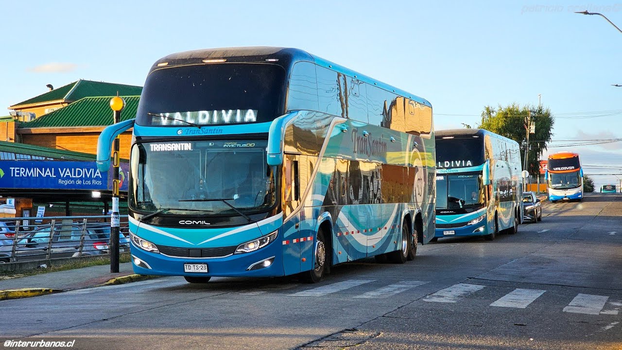 Buses en el terminal rodoviario de valdivia | FLIXBUS, transantin, jac, narbus, turbus y mas!