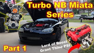 Turbo NB Miata Install Part 1 - Oil Pump, Coolant Re-route, Clutch, Lines, DIY by Enigma Engineering 666 views 11 months ago 14 minutes, 22 seconds