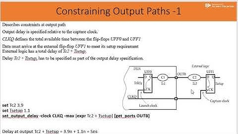 Output Constraint
