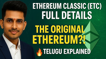 Ethereum Classic (ETC) Explained in Telugu | Original Ethereum Story 🔥