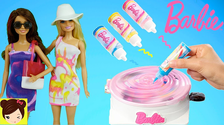 A gran escala voz argumento Diseñamos Vestidos de Barbie con Pinturas - Juego de Moda Barbie Gira y  Diseña - YouTube