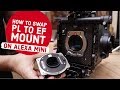 How To Change PL To EF Lens Mount On ARRI Alexa Mini Amira Adapter Swap In Under 2 Minutes 