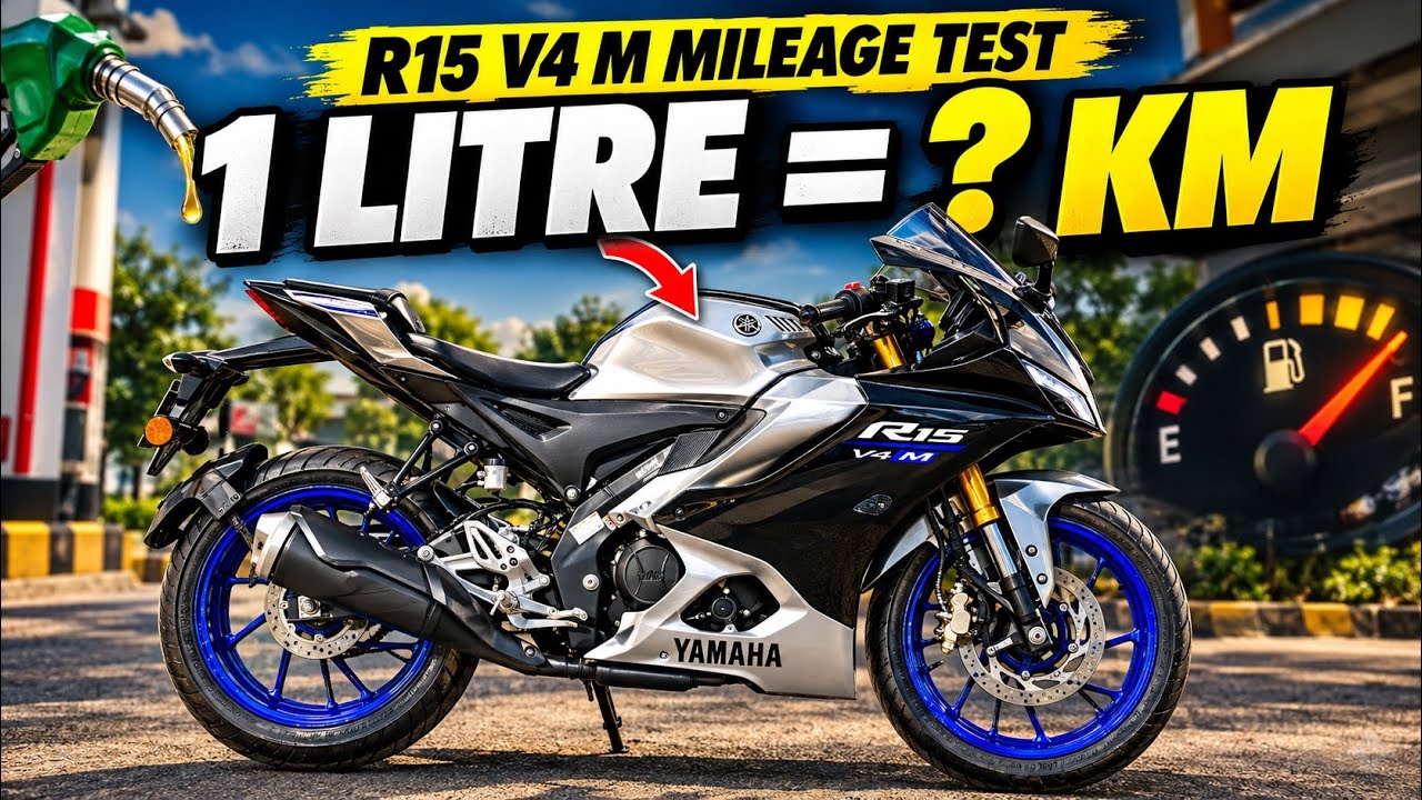 Yamaha R15 Average Test | Real Fuel Mileage Check - YouTube