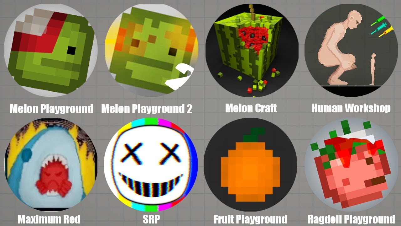 Melon Playground, Melon Playground 2, Melon Craft, Human Workshop, Maximum  Red, SRP, Ragdoll PlayGR 