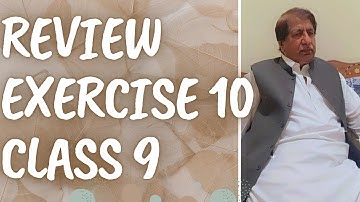 Review Exercise 10|Chapter 10|Class 9|Federal Board|Urdu|MCQs Ch 10|Hindi|Maths with Sir Basharat|