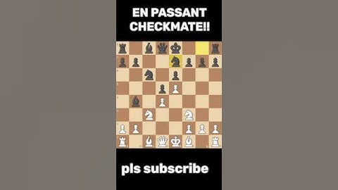 En Passant Checkmate!!!!! #chess #chessgame #chessmaster #chesstactics #chesscom #enpassant