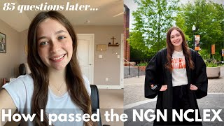 HOW I PASSED THE NEXT GEN NCLEX IN 85 QUESTIONS | Uworld, Stats, Mark K, and helpful test day tips