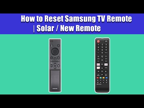 How to Reset Samsung TV Remote | Solar / New Remote