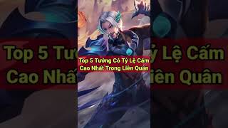 Top 5 Vị Tướng Có Tỷ Lệ Cấm Cao Nhất Trong Liên Quân Mobile - NTD LQ