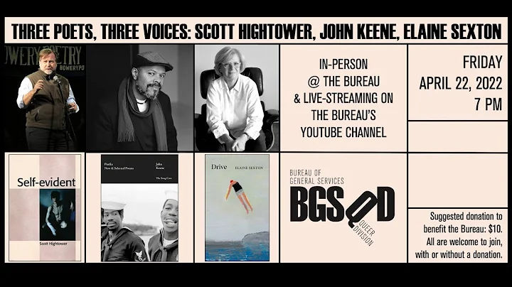 THREE POETS, THREE VOICES: Scott Hightower, John K...