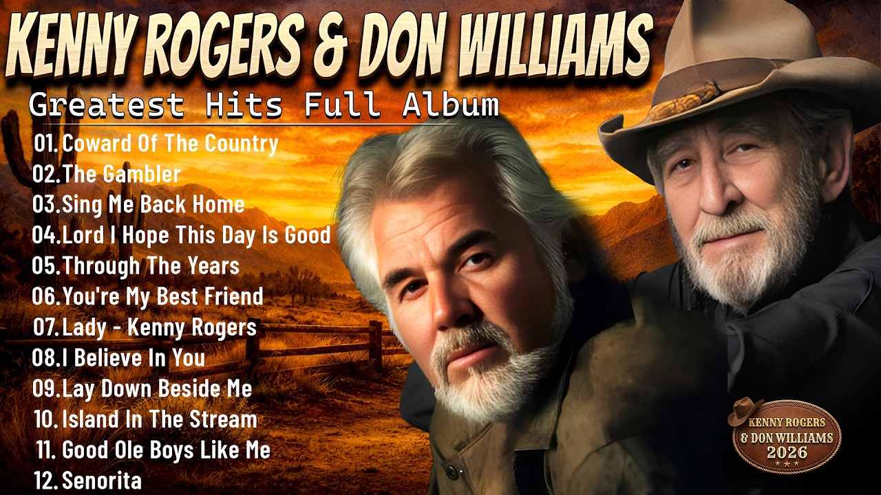 Legendary Voices: Kenny Rogers, Don Williams ⭐ Top 100 Greatest Country Songs Of All Time [4K Audio]