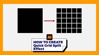 Adobe Illustrator Tutorial | HOW TO CREATE Quick Grid Split Effect (Tips Tricks Tools Beginners 101)