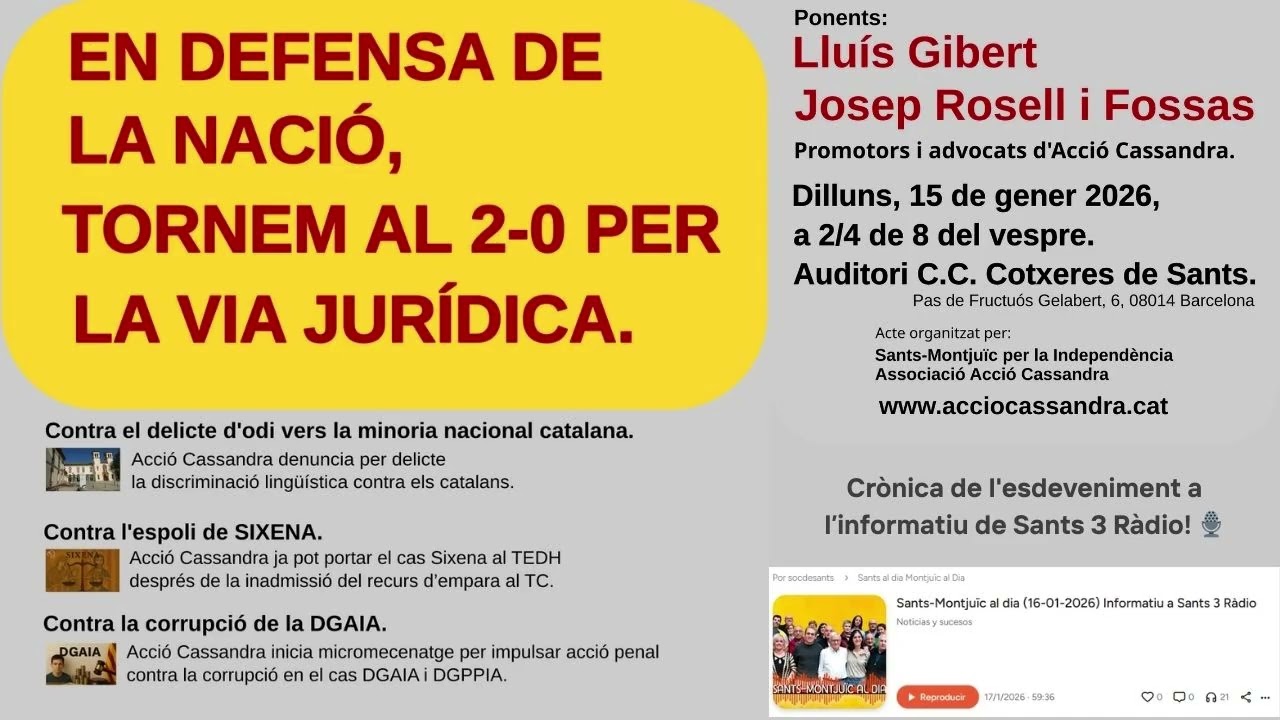 Crònica de l’acte “En defensa de la nació, tornem al 2-O”, a les Cotxeres de Sants