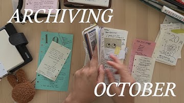 archiving my october filofax inserts & reflections 🍁🍂
