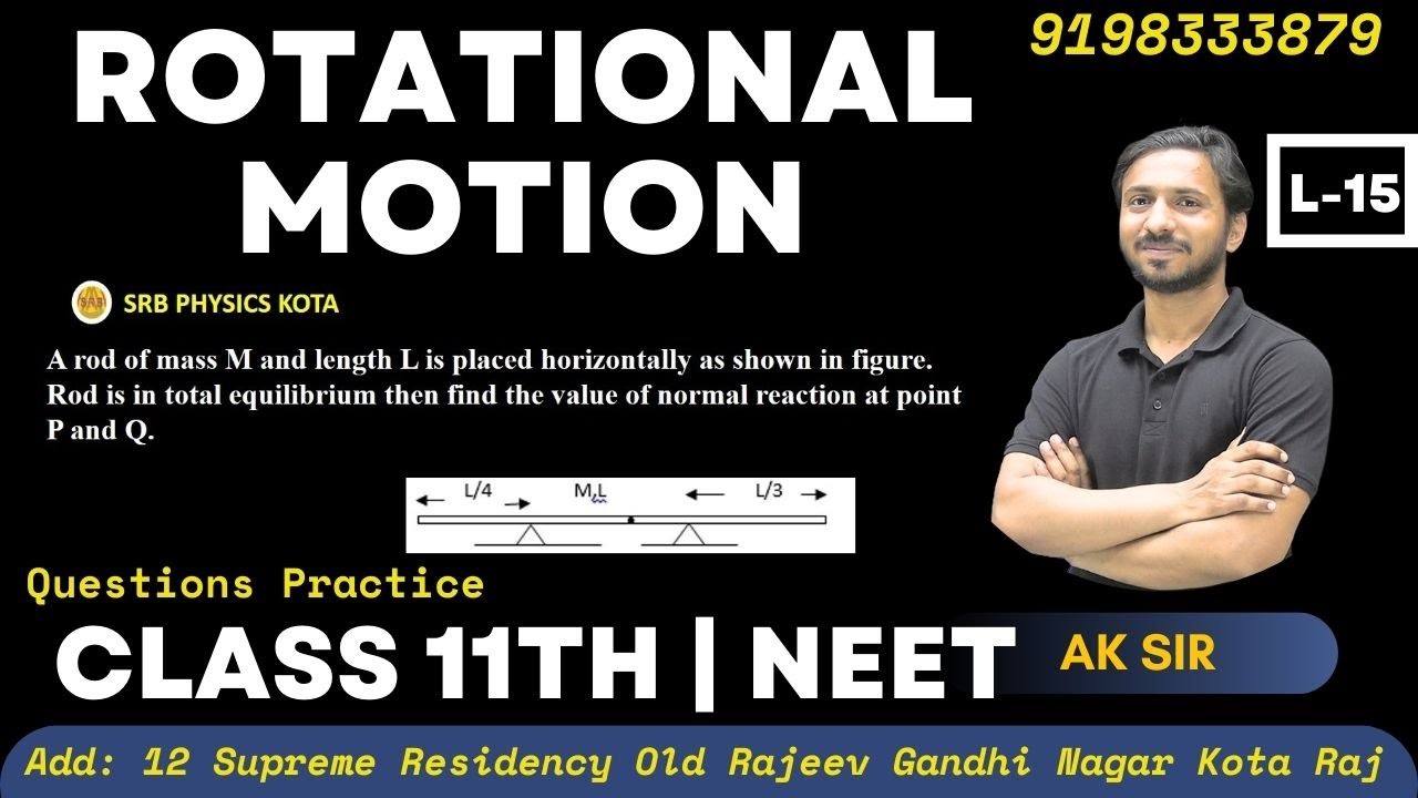 Toppling Questions Rotational Motion Class 11 L-15 | Question Practice Rotational Motion ...