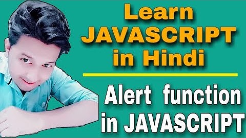 Alert Function in JavaScript(Hindi) || JavaScript Tutorial For Beginners (Hindi)