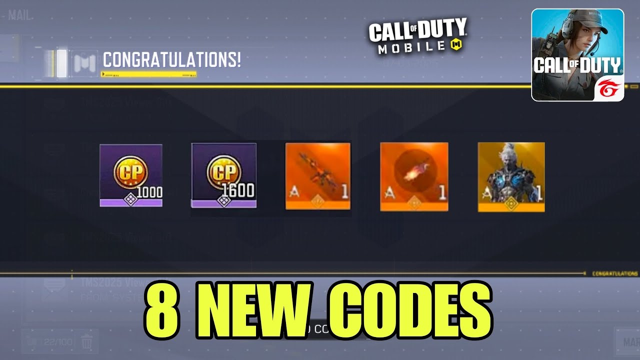 *NEW* COD MOBILE REDEEM CODES 2025 AUGUST | CODM CP CODES 2025 | CALL ...
