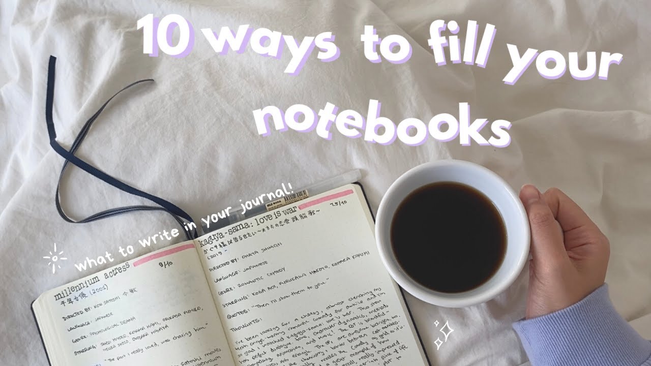 empty notebook? 📔 10 ways to fill up pages in your journals/notebooks ...