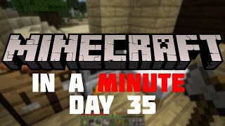 Playing Minecraft ONE MINUTE A DAY until I Beat It - DAY 35