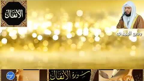 سورة الانفال للقارئ وديع اليمني -بدون إعلانات - surat el anfal