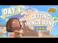 Day 4: My Most Productive Day Yet + Campsite Villager! | NO Terraforming 30-Day Challenge // ACNH