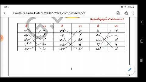 Grade 3 Urdu Dated 03 07 2021