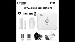 Kit Alarma para casa inalámbrica wifi (T) Con Sirena 12v 30 Watts - Recover  Sistemas de Seguridad