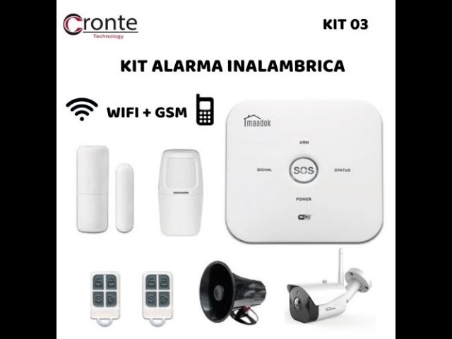 Kit Alarma Wifi Sirena Sensores Cel Alexa Google Tuya Seguridad