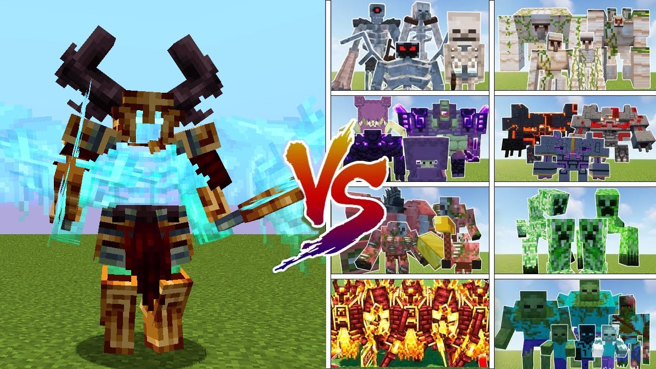 MALEDICTUS vs All Team Mob - Minecraft Mob Battle