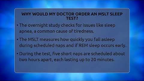 Why Would My Doctor Order An MSLT Sleep Test? - Sleep Apnea Support Network