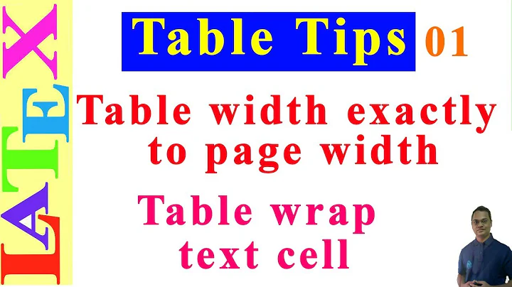 Table Formatting in Latex-01 (LaTeX Tips/Solution- 18)